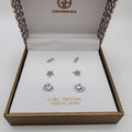Giani Bernini 3-PC. Set Cubic Zirconia Stud and Huggie Hoop Earrings in Sterling by Vanessa Jane