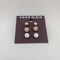 Anne Klein Gold-Tone 3-PC. Set Pave Stud Earrings by Vanessa Jane