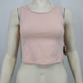 Material Girl Juniors Cropped Grommet-Trimmed Tank Top, Peach Size Large by Vanessa Jane