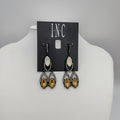Inc Crystal and Stone Chandelier Earrings by Vanessa Jane