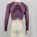 Gymshark Flex Longsleeve Crop Top Dark Ruby, Size Medium by Vanessa Jane
