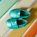 Teal Velvet Barefoot Shoe Topper | Ozznek Wide Toe Box & Zero-Drop by ozznekshoes