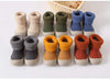 Toddler Sock Shoes with Rubber Soles | Fleece Winter Barefoot Shoes
