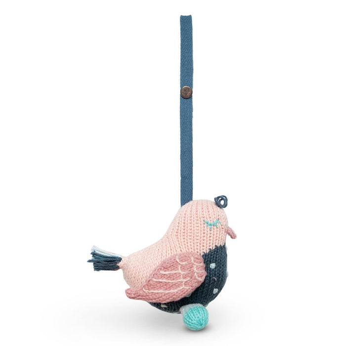 knit stroller toy | stella the sparrow by Finn + Emma