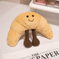 13" Giant Croissant Plushie | Ultra-Soft Aesthetic Food Pillow by ozznekshoes