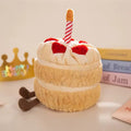 Strawberry Cream Birthday Cake Plush | Aesthetic Keepsake & Pretend Play Toy by ozznekshoes