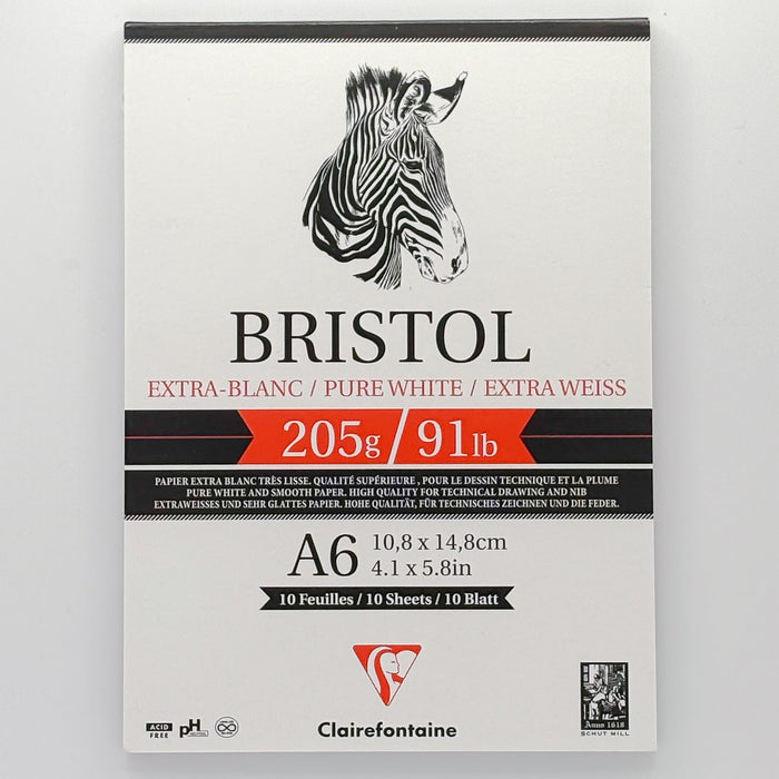 Clairefontaine Bristol Pad Extra White--4x6 by ShopSketchBox