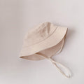 Kids Linen Sun Hat – Fisherman Bucket Hat for Toddlers with Adjustable Strap by ozznekshoes