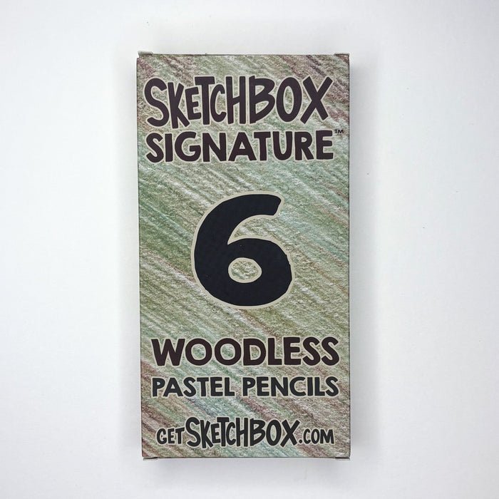 SketchBox Signature Woodless Pastel Pencil 6 Set by ShopSketchBox