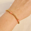 Golden Beads Stone Stretch Bracelet