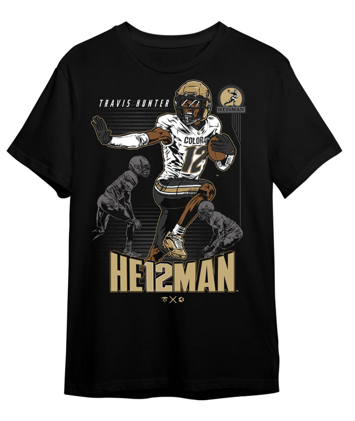 Travis Hunter - Heisman Winner T-Shirt by Rock 'Em Socks