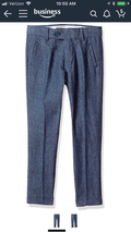 Isaac Mizrahi Toddler Boy's Slim Linen Chambray Pants, Slate, Size 2 by Vanessa Jane