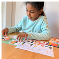 Kids' DIY Sticker Puzzle Painting Kit | Mess-Free Montessori Travel Toy