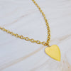 Lovely Big Heart Chain Necklace