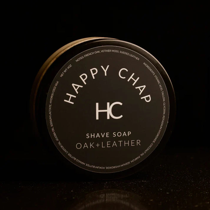 Happy Chap Oak + Leather Shaving Collection by Pasteur Pharmacy