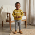 Warm Winter Cardigan | 100% Wool Kids Cardigan with Wooden Buttons