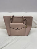 Michael Kors Jet Set Snap Pocket Leather Tote by Vanessa Jane