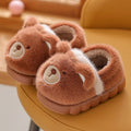 Kids’ Fuzzy Slippers | Bear & Bunny Animal House Shoes by ozznekshoes