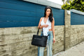 Mid Zip Tote by Kiko Leather
