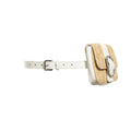 INC International Concepts Straw Belt Bag, Medium/White & Navy by Vanessa Jane