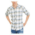 INC Mens Gray Plaid Collared Classic Fit Dress Shirt, XXL by Vanessa Jane
