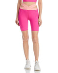 Aqua Cutout High Rise Bike Shorts, Size Medium by Vanessa Jane