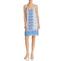 Aqua Fashion Floral Boarder Shift Dress by Vanessa Jane
