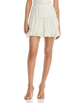 Aqua Tiered Ruffled Mini Skirt by Vanessa Jane