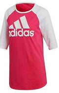 Adidas Women's Cotton 3/4-Sleeve Baseball T-Shirt, Size Smal by Vanessa Jane