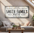 Family Patio Sign by Tailored Canvases