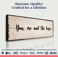 You, Me, And The Boys Sign IV by Tailored Canvases