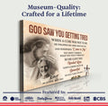 Personalized God Saw You Getting Tired Memorial Sign III by Tailored Canvases