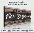 New Home, New Beginning Sign V by Tailored Canvases
