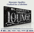 Black Cat's Enchanted Lounge Halloween Sign by Tailored Canvases