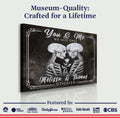 We Got This Skeleton Couple Sign II by Tailored Canvases