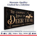 Hunting Lodge Sign by Tailored Canvases