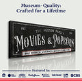 Personalized Movies & Popcorn Sign II by Tailored Canvases
