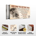 Personalized God Saw You Getting Tired Memorial Sign III by Tailored Canvases