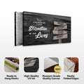 Direction Of Our Lives Family Farm Names Sign by Tailored Canvases