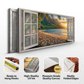 Beachfront Dreams Window Scenery Wall Art by Tailored Canvases
