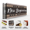 New Home, New Beginning Sign V by Tailored Canvases
