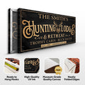 Family Hunting Lodge Retreat Sign by Tailored Canvases
