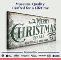 Merry Christmas To All And Goodnight Sign II by Tailored Canvases