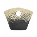 Inc Straw Two-Tone Large Straw Bag Summer Beach Tote Bag by Vanessa Jane