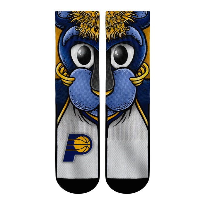 Indiana Pacers - Split Face Mascot by Rock 'Em Socks