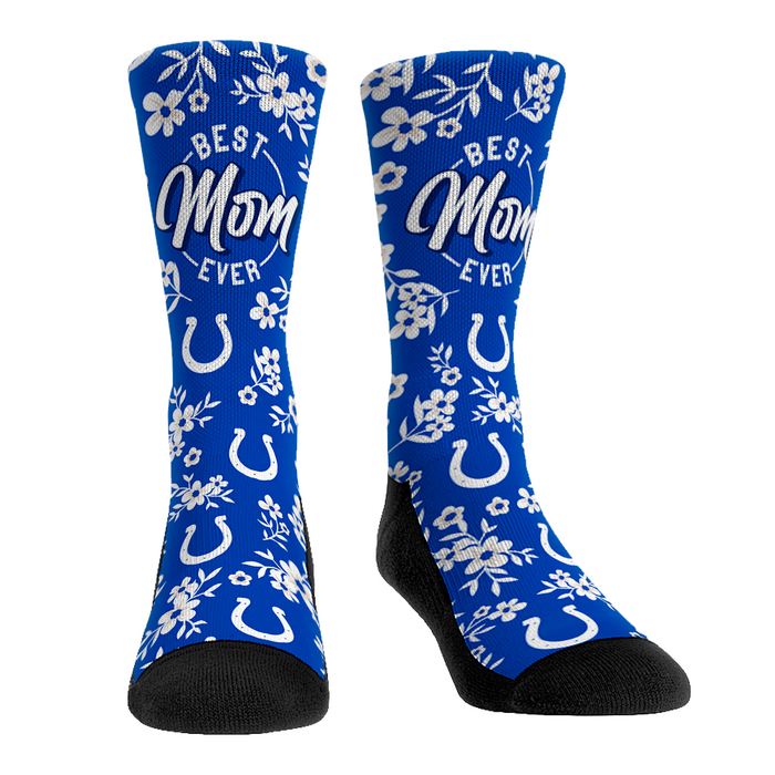 Indianapolis Colts - Best Mom Floral by Rock 'Em Socks