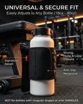 Magnetic Water Bottle Sleeve for Gym | Attaches to Metal Equipment | Fits 18-40oz Bottles | Phone Pocket | BLAUBECK by BLAUBECK