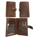 Cambridge Full-Grain Leather Travel Wallet & Passport Organizer by MiamiLeathers.com