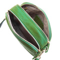 Sophia Full-Grain Leather Crossbody Bag – Double-Zip Travel & Everyday Purse by MiamiLeathers.com
