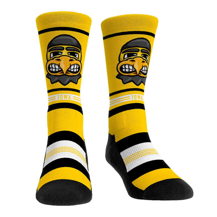 Iowa Hawkeyes - Game Face Mascot by Rock 'Em Socks